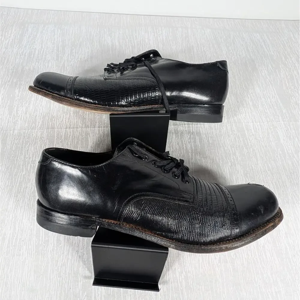 Stacy Adams Oxford Shoes Mens Size 8.5 D Black Madison (00049-01)